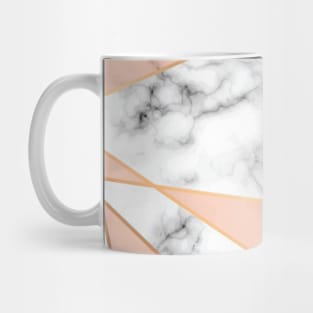 Pink and White Marble Mug